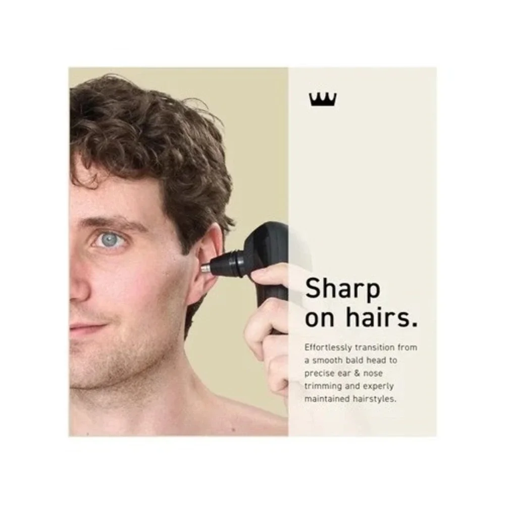 (New) Cremo 3-in-1 Electric Shaver with 3-in-1 Rotary Blades, Wet & Dry Cordless